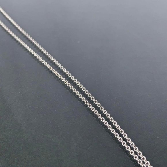 1" Authentic Tiffany & Co. Peretti Silver heart necklace pendant + SILVER CHAIN - Picture 5 of 7